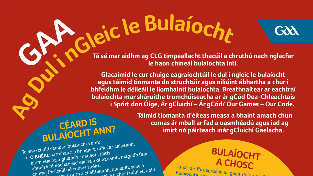 GAA Tackling Bullying - Irish