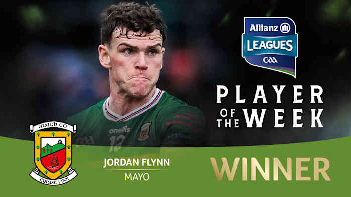 Jordan Flynn voted GAA.ie Footballer of the Week