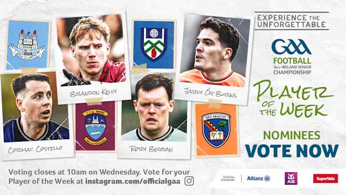 GAA.ie Footballer of the Week nominees