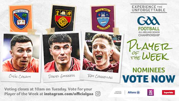 GAA.ie Footballer of the Week nominees