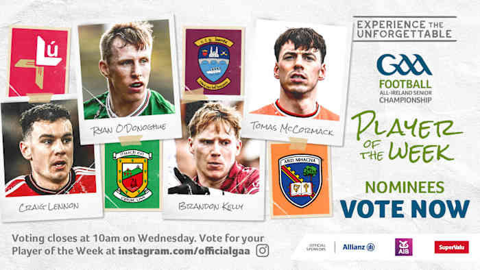 GAA.ie Footballer of the Week nominees