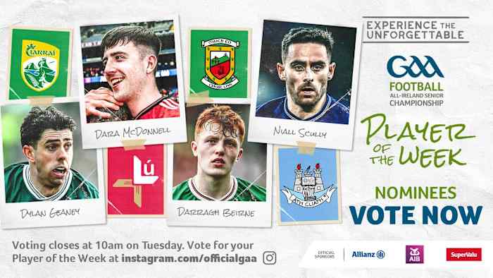 GAA.ie Footballer of the Week nominees