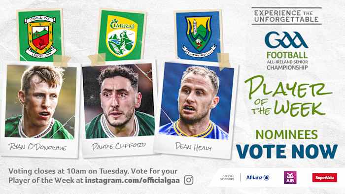 GAA.ie Footballer of the Week nominees