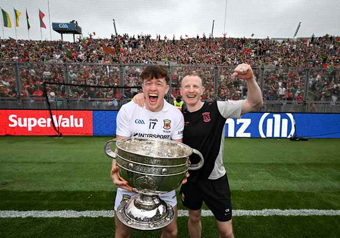 Colm Boyle luxuriating in Mayo's win for the ages