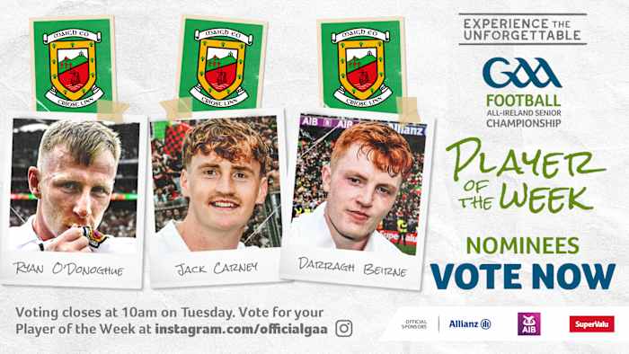 GAA.ie Footballer of the Week nominees