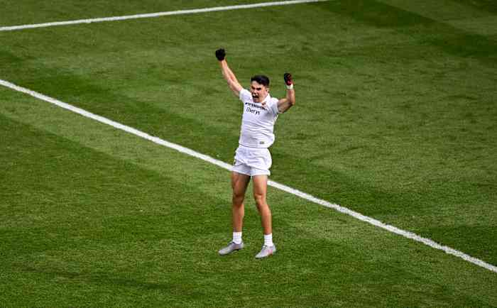 Tommy Conroy savours his moment in the sun